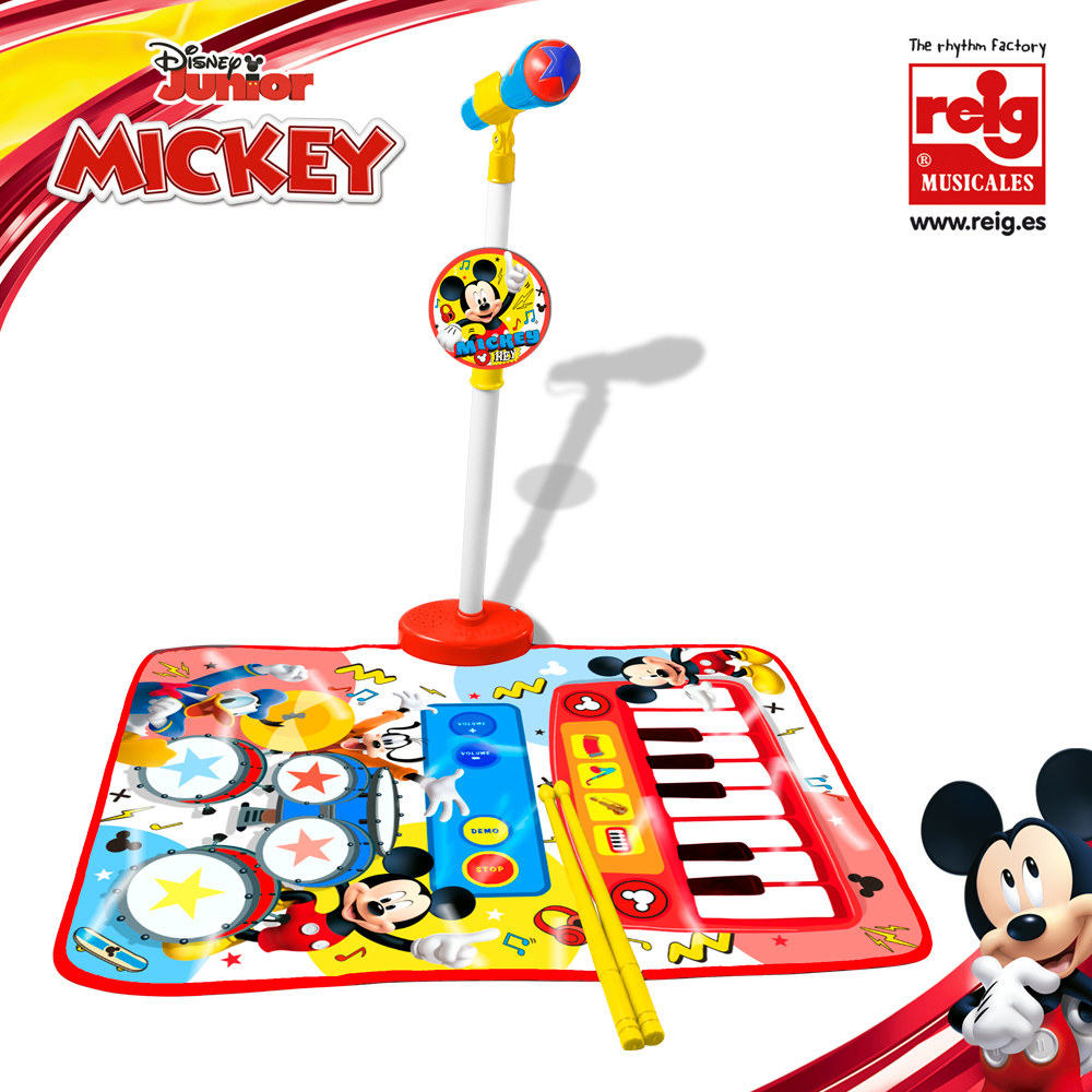 5571  KEYBOARD AND DRUM SET PLAYMAT WITH MICROPHONE AND STAND